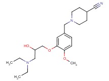 1-{3-[3-(diethylamino)-2-hydroxypropoxy]-4-methoxybenzyl}piperidine-4-carbonitrile