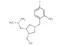 [(3R*,4R*)-4-[(dimethylamino)methyl]-1-(4-fluoro-2-methylbenzyl)pyrrolidin-3-yl]methanol