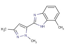 2-(1,3-dimethyl-1H-pyrazol-5-yl)-7-methyl-1H-benzimidazole