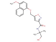 N-(2-hydroxy-1,1-dimethylethyl)-5-{[(4-methoxy-1-naphthyl)oxy]methyl}-3-isoxazolecarboxamide