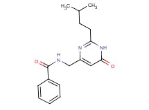 N-{[2-(3-methylbutyl)-6-oxo-1,6-dihydropyrimidin-4-yl]methyl}benzamide