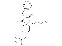 8-(2,2-dimethylpropyl)-1-(2-methoxyethyl)-3-(3-pyridinylmethyl)-1,3,8-triazaspiro[4.5]decane-2,4-dione