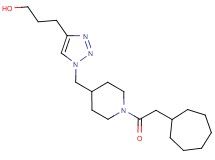 3-(1-{[1-(cycloheptylacetyl)piperidin-4-yl]methyl}-1H-1,2,3-triazol-4-yl)propan-1-ol