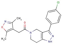 3-(4-chlorophenyl)-5-[(3,5-dimethyl-4-isoxazolyl)acetyl]-4,5,6,7-tetrahydro-1H-pyrazolo[4,3-c]pyridine