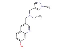 3-({ethyl[(1-methyl-1H-pyrazol-4-yl)methyl]amino}methyl)quinolin-7-ol