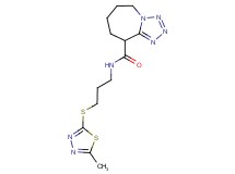 N-{3-[(5-methyl-1,3,4-thiadiazol-2-yl)thio]propyl}-6,7,8,9-tetrahydro-5H-tetrazolo[1,5-a]azepine-9-carboxamide