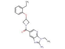 3-ethyl-6-{[3-(2-ethylphenoxy)azetidin-1-yl]carbonyl}-3H-imidazo[4,5-b]pyridin-2-amine
