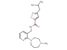 3-isobutyl-N-{[2-(4-methyl-1,4-diazepan-1-yl)pyridin-3-yl]methyl}isoxazole-5-carboxamide
