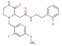 N-[2-(2-chlorophenyl)ethyl]-2-[1-(2-fluoro-4-methoxybenzyl)-3-oxo-2-piperazinyl]acetamide