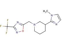 3-(1-methyl-1H-imidazol-2-yl)-1-{[3-(trifluoromethyl)-1,2,4-oxadiazol-5-yl]methyl}piperidine