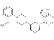 4-{3-[4-(2-methoxyphenyl)-1-piperazinyl]-1-piperidinyl}-7H-pyrrolo[2,3-d]pyrimidine