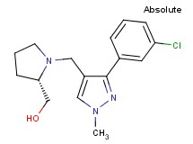 ((2S)-1-{[3-(3-chlorophenyl)-1-methyl-1H-pyrazol-4-yl]methyl}-2-pyrrolidinyl)methanol