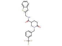 N-(1-benzothien-2-ylmethyl)-6-oxo-1-[3-(trifluoromethyl)benzyl]-3-piperidinecarboxamide