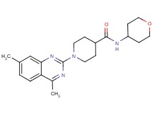1-(4,7-dimethyl-2-quinazolinyl)-N-(tetrahydro-2H-pyran-4-yl)-4-piperidinecarboxamide