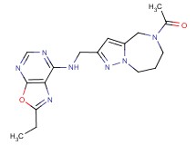 N-[(5-acetyl-5,6,7,8-tetrahydro-4H-pyrazolo[1,5-a][1,4]diazepin-2-yl)methyl]-2-ethyl[1,3]oxazolo[5,4-d]pyrimidin-7-amine