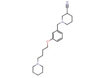 1-[3-(4-piperidin-1-ylbutoxy)benzyl]piperidine-3-carbonitrile