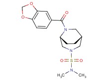(1R*,5R*)-6-(1,3-benzodioxol-5-ylcarbonyl)-N,N-dimethyl-3,6-diazabicyclo[3.2.2]nonane-3-sulfonamide