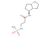 N~3~-(methylsulfonyl)-N~1~-[(1S*,3aS*,6aS*)-octahydropentalen-1-yl]-beta-alaninamide