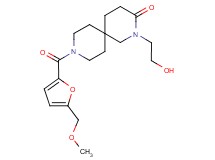 2-(2-hydroxyethyl)-9-[5-(methoxymethyl)-2-furoyl]-2,9-diazaspiro[5.5]undecan-3-one