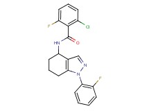 2-chloro-6-fluoro-N-[1-(2-fluorophenyl)-4,5,6,7-tetrahydro-1H-indazol-4-yl]benzamide