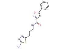 N-[3-(5-amino-1,3,4-thiadiazol-2-yl)propyl]-5-phenyl-3-isoxazolecarboxamide