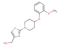 {2-[4-(2-methoxyphenoxy)-1-piperidinyl]-1,3-thiazol-4-yl}methanol