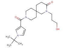 9-[(1-tert-butyl-1H-pyrrol-3-yl)carbonyl]-2-(3-hydroxypropyl)-2,9-diazaspiro[5.5]undecan-3-one