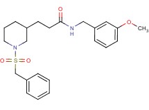 3-[1-(benzylsulfonyl)-3-piperidinyl]-N-(3-methoxybenzyl)propanamide