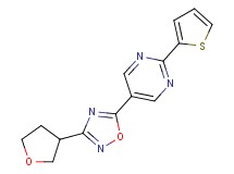 5-[3-(tetrahydrofuran-3-yl)-1,2,4-oxadiazol-5-yl]-2-(2-thienyl)pyrimidine