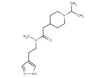 2-(1-isopropylpiperidin-4-yl)-N-methyl-N-[2-(1H-pyrazol-4-yl)ethyl]acetamide