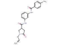 1-allyl-N-{3-[(4-methylbenzoyl)amino]phenyl}-5-oxopyrrolidine-3-carboxamide