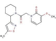 3-methoxy-1-{2-[2-(5-methylisoxazol-3-yl)piperidin-1-yl]-2-oxoethyl}pyridin-2(1H)-one