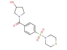 1-[4-(4-thiomorpholinylsulfonyl)benzoyl]-3-pyrrolidinol