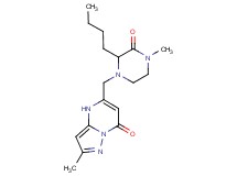 5-[(2-butyl-4-methyl-3-oxo-1-piperazinyl)methyl]-2-methylpyrazolo[1,5-a]pyrimidin-7(4H)-one