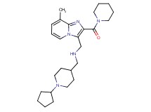 1-(1-cyclopentyl-4-piperidinyl)-N-{[8-methyl-2-(1-piperidinylcarbonyl)imidazo[1,2-a]pyridin-3-yl]methyl}methanamine