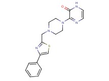 3-{4-[(4-phenyl-1,3-thiazol-2-yl)methyl]piperazin-1-yl}pyrazin-2(1H)-one