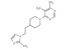 4,5-dimethyl-6-{4-[2-(2-methyl-1H-imidazol-1-yl)ethyl]piperidin-1-yl}pyrimidine