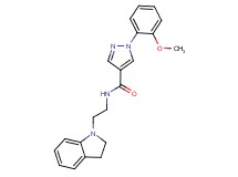 N-[2-(2,3-dihydro-1H-indol-1-yl)ethyl]-1-(2-methoxyphenyl)-1H-pyrazole-4-carboxamide