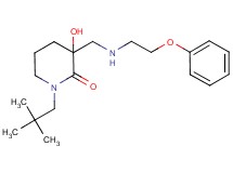 1-(2,2-dimethylpropyl)-3-hydroxy-3-{[(2-phenoxyethyl)amino]methyl}piperidin-2-one