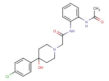 N-[2-(acetylamino)phenyl]-2-[4-(4-chlorophenyl)-4-hydroxypiperidin-1-yl]acetamide