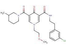 N-[2-(3-chlorophenyl)ethyl]-1-(2-methoxyethyl)-5-[(3-methyl-1-piperidinyl)carbonyl]-4-oxo-1,4-dihydro-3-pyridinecarboxamide