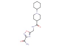 N-{[3-(aminocarbonyl)-1,2,4-oxadiazol-5-yl]methyl}-1-cyclohexyl-4-piperidinecarboxamide