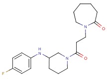 1-(3-{3-[(4-fluorophenyl)amino]-1-piperidinyl}-3-oxopropyl)-2-azepanone