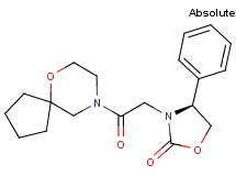 (4S)-3-[2-(6-oxa-9-azaspiro[4.5]dec-9-yl)-2-oxoethyl]-4-phenyl-1,3-oxazolidin-2-one