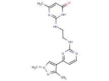 2-[(2-{[4-(1,3-dimethyl-1H-pyrazol-4-yl)-2-pyrimidinyl]amino}ethyl)amino]-6-methyl-4(3H)-pyrimidinone