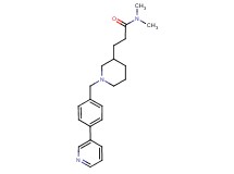 N,N-dimethyl-3-{1-[4-(3-pyridinyl)benzyl]-3-piperidinyl}propanamide
