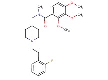 N-({1-[2-(2-fluorophenyl)ethyl]-4-piperidinyl}methyl)-2,3,4-trimethoxy-N-methylbenzamide