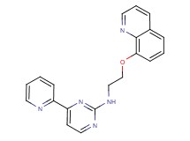 4-(2-pyridinyl)-N-[2-(8-quinolinyloxy)ethyl]-2-pyrimidinamine