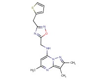 2,3,5-trimethyl-N-{[3-(2-thienylmethyl)-1,2,4-oxadiazol-5-yl]methyl}pyrazolo[1,5-a]pyrimidin-7-amine