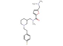 5-[(dimethylamino)methyl]-N-({1-[2-(4-fluorophenyl)ethyl]-3-piperidinyl}methyl)-N-methyl-2-furamide